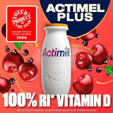 Actimel Plus 100% Vitamin D Cherry & Elderberry Immunity Yoghurt   8 x 100g GOODS M&S   