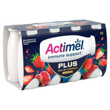 Actimel Plus 100% Vitamin D Strawberry & Pomegranate Immunity Yoghurt   8 x 100g GOODS M&S   