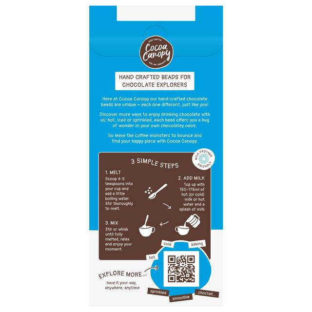 Cocoa Canopy Smooth Milk Crafted Hot Chocolate Beads   225g GOODS M&S   