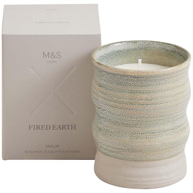 M&S Fired Earth Malm Candle GOODS M&S   