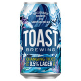 Toast Brewing Changing Tides 0.5% Lager   330ml GOODS M&S   