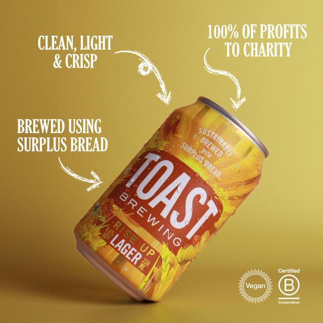 Toast Brewing Rise Up Lager   330ml GOODS M&S   