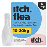 Itch Flea Medium Dog Spot-On Flea & Tick treatment (10-20kg) GOODS M&S   