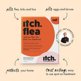 Itch Flea Cat Spot-On Flea & Tick treatment (1kg+) GOODS M&S   