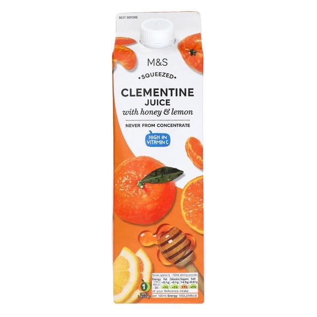 M&S Clementine with Honey & Lemon Juice   1L GOODS M&S   