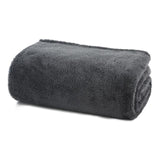 Deyongs Teddy Fleece Throw Charcoal GOODS M&S   