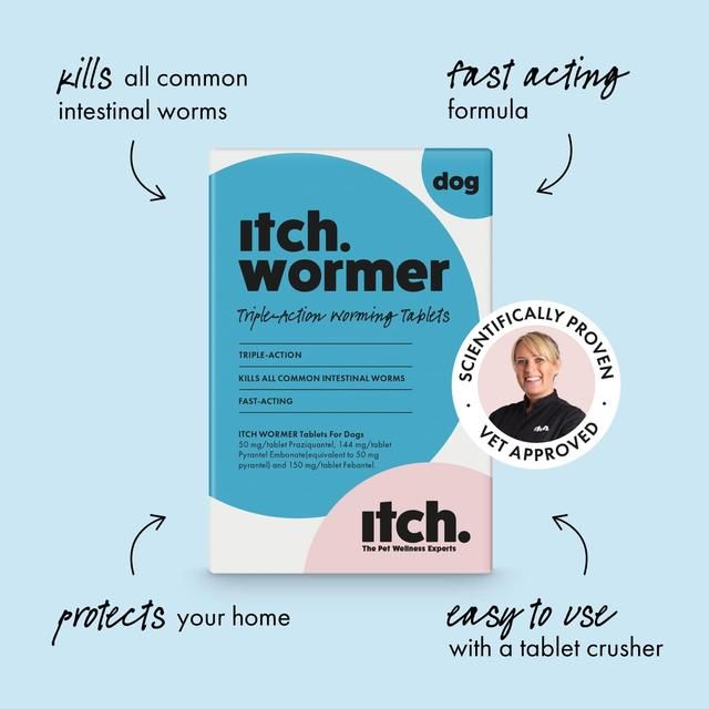 Itch Wormer Tablets For Dogs (3-20kg)   2 per pack