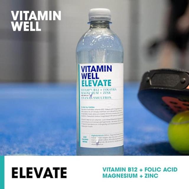 Vitamin Well Water Elevate Pineapple & Wild Strawberry   500ml GOODS M&S   