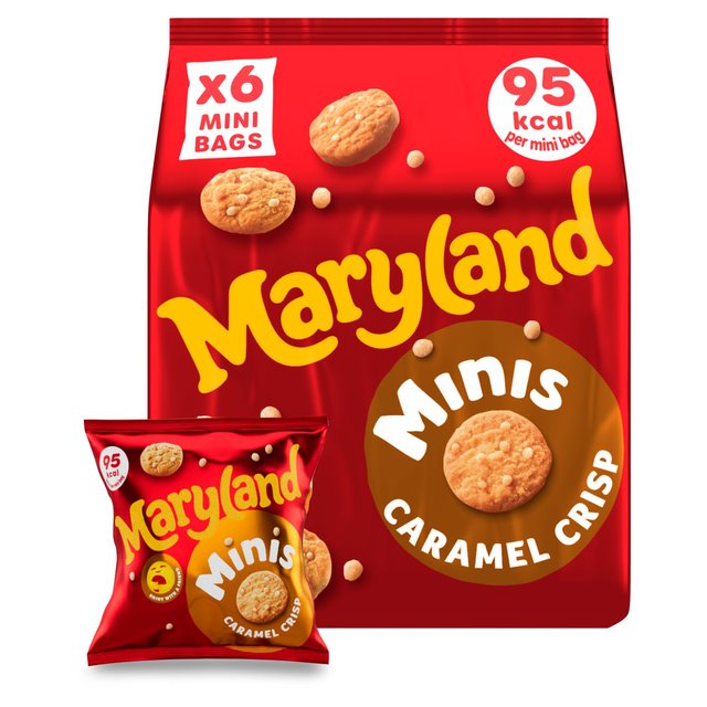 Maryland Cookies Caramel Crisp Minis Multipack   6 per pack