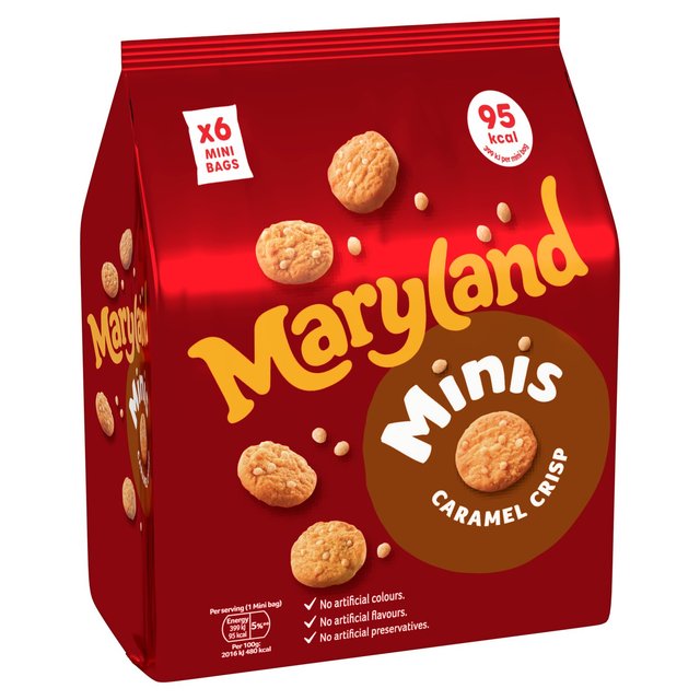 Maryland Cookies Caramel Crisp Minis Multipack   6 per pack GOODS M&S   