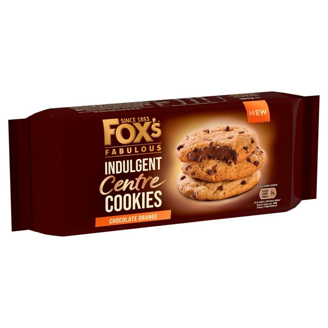 Fox's Biscuits Chocolate Orange Indulgent Centre Cookies    160g GOODS M&S   