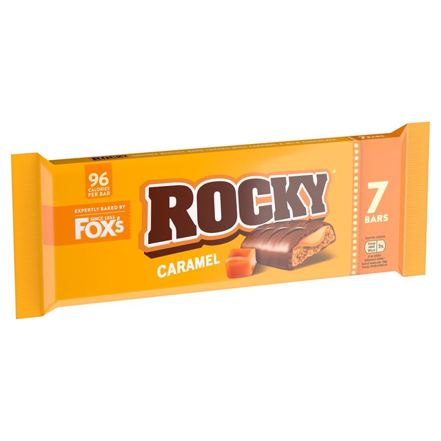 Fox's Rocky Caramel Biscuit Bars Multipack   7 x 19g GOODS M&S   