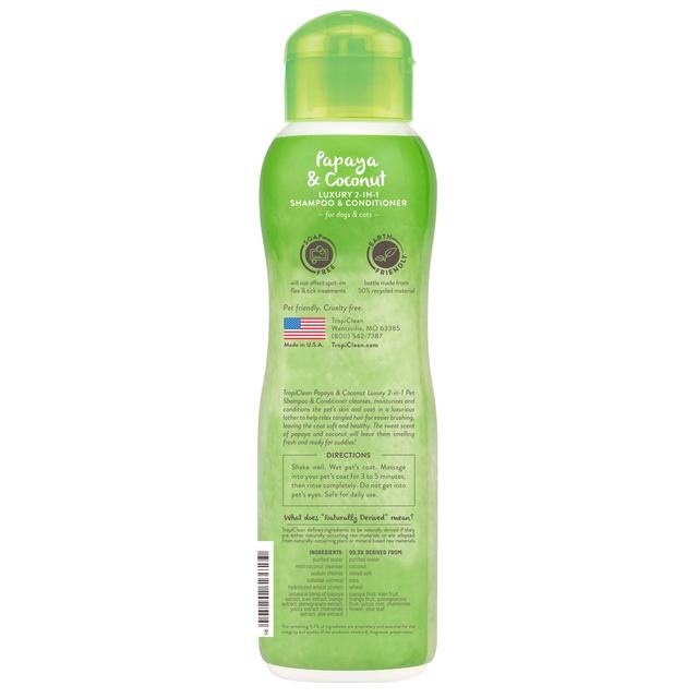 TropiClean Papaya and Coconut Shampoo   355ml