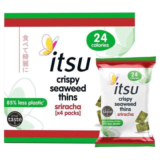 Itsu Sriracha Seaweed Multipack   4 per pack