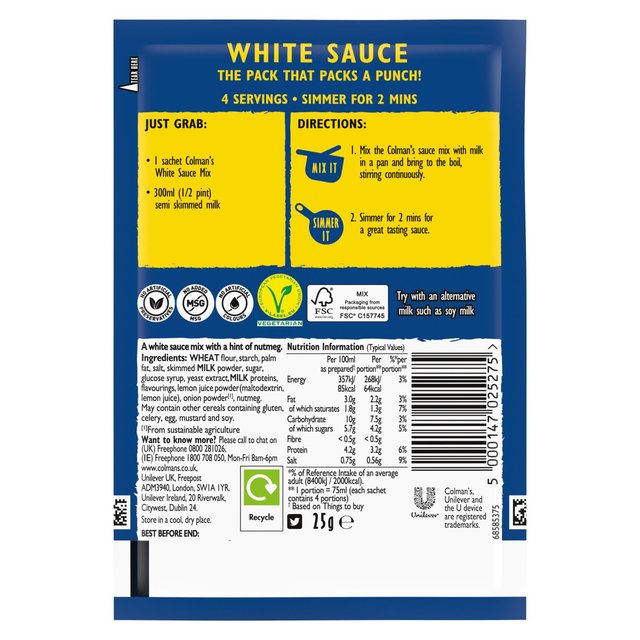 Colman's White Sauce   25g GOODS M&S   