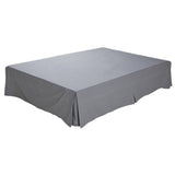 Habitat valance sheet single grey percale weave (British brand)