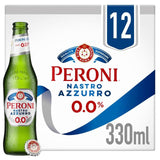 Peroni Nastro Azzurro 0% Alcohol Free Beer Lager Bottles   12 x 330ml GOODS M&S   