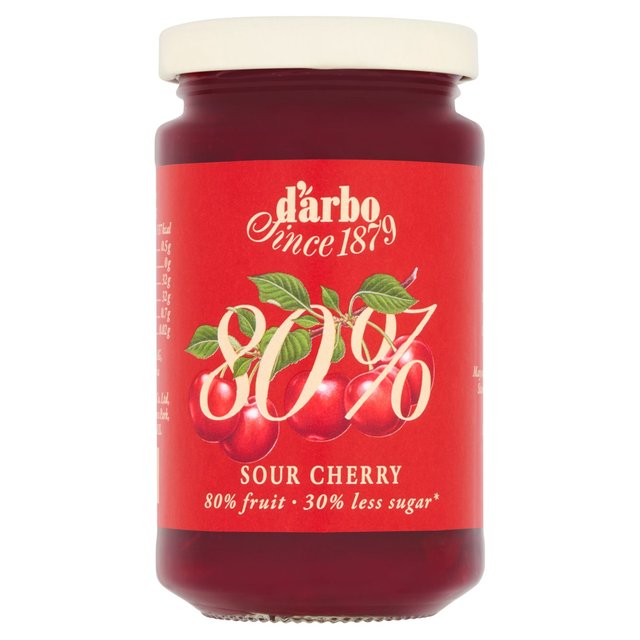 Darbo Sour Cherry 80% Fruit (30% less sugar)   250g