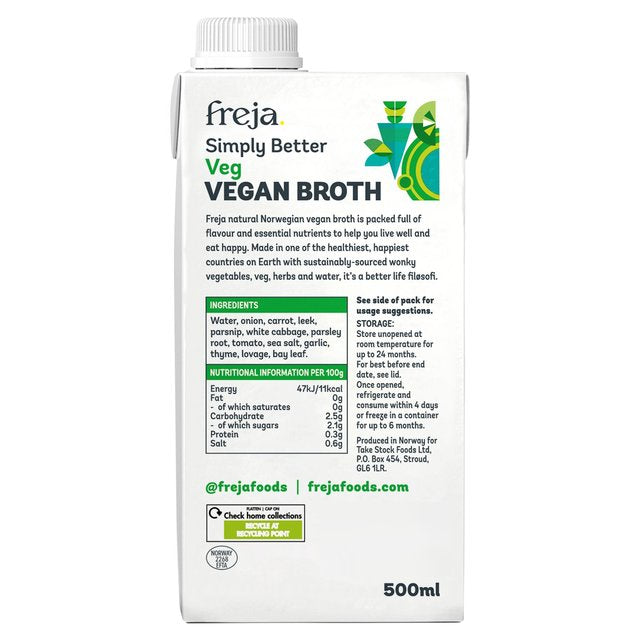 Freja Vegan Broth   500ml GOODS M&S   