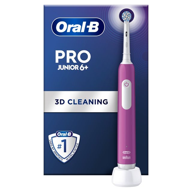 Oral-B Pro Junior Purple Electric Rechargeable Toothbrush For Ages 6+ GOODS M&S   