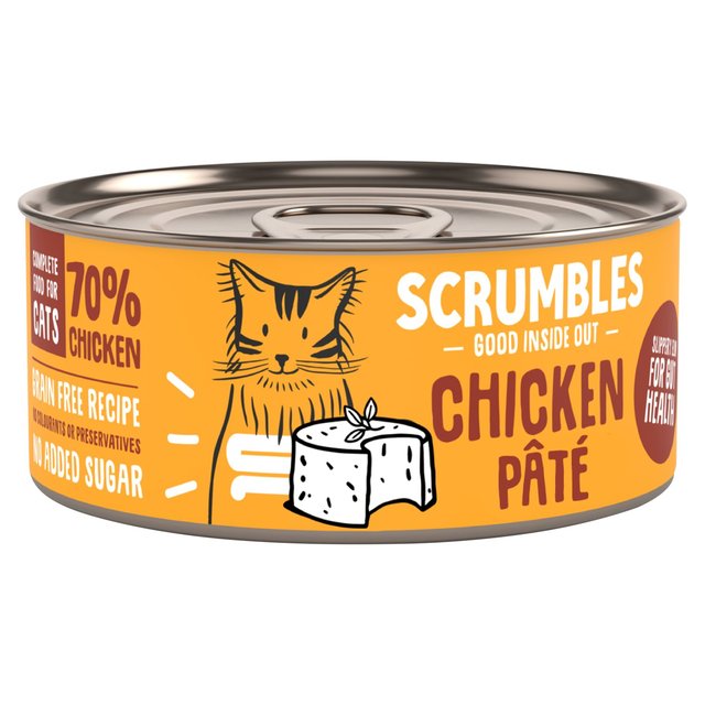 Scrumbles Wet Cat Food Chicken Pate   80g