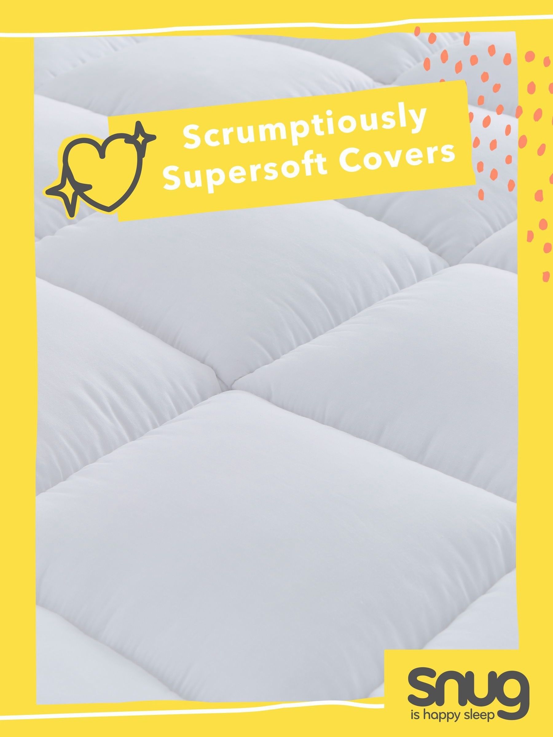 Snug White Deeply Dreamy Mattress Topper 10cm (British brand)