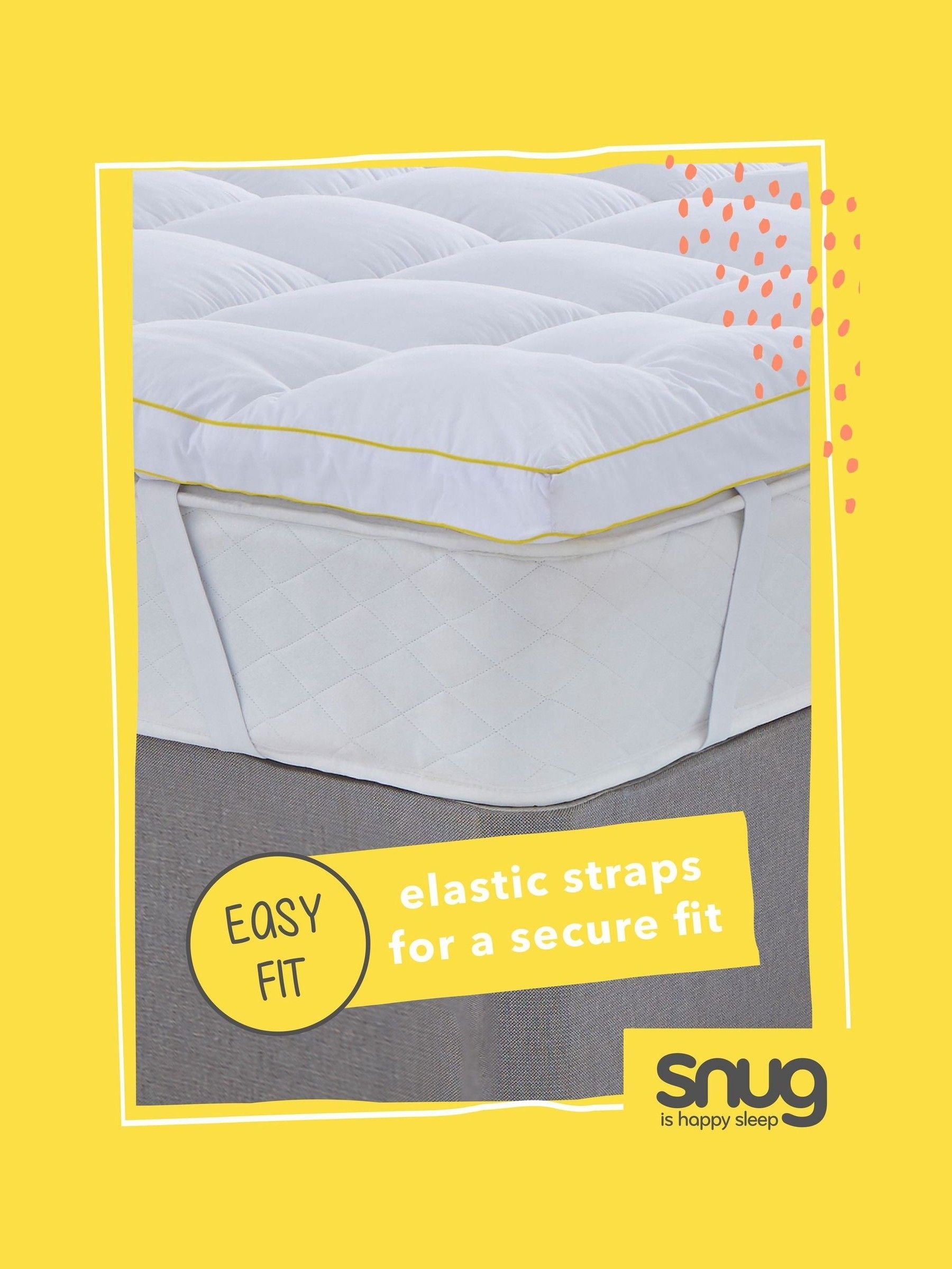 Snug White Deeply Dreamy Mattress Topper 10cm (British brand)