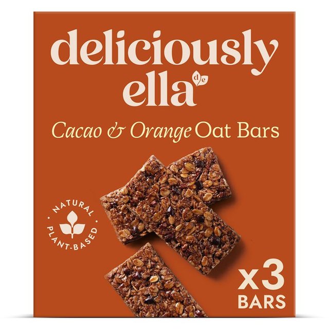 Deliciously Ella Cacao & Orange Oat Bar Multipack   3 x 50g