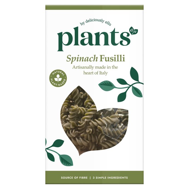 Plants by Deliciously Ella Spinach Fusilli   250g GOODS M&S   