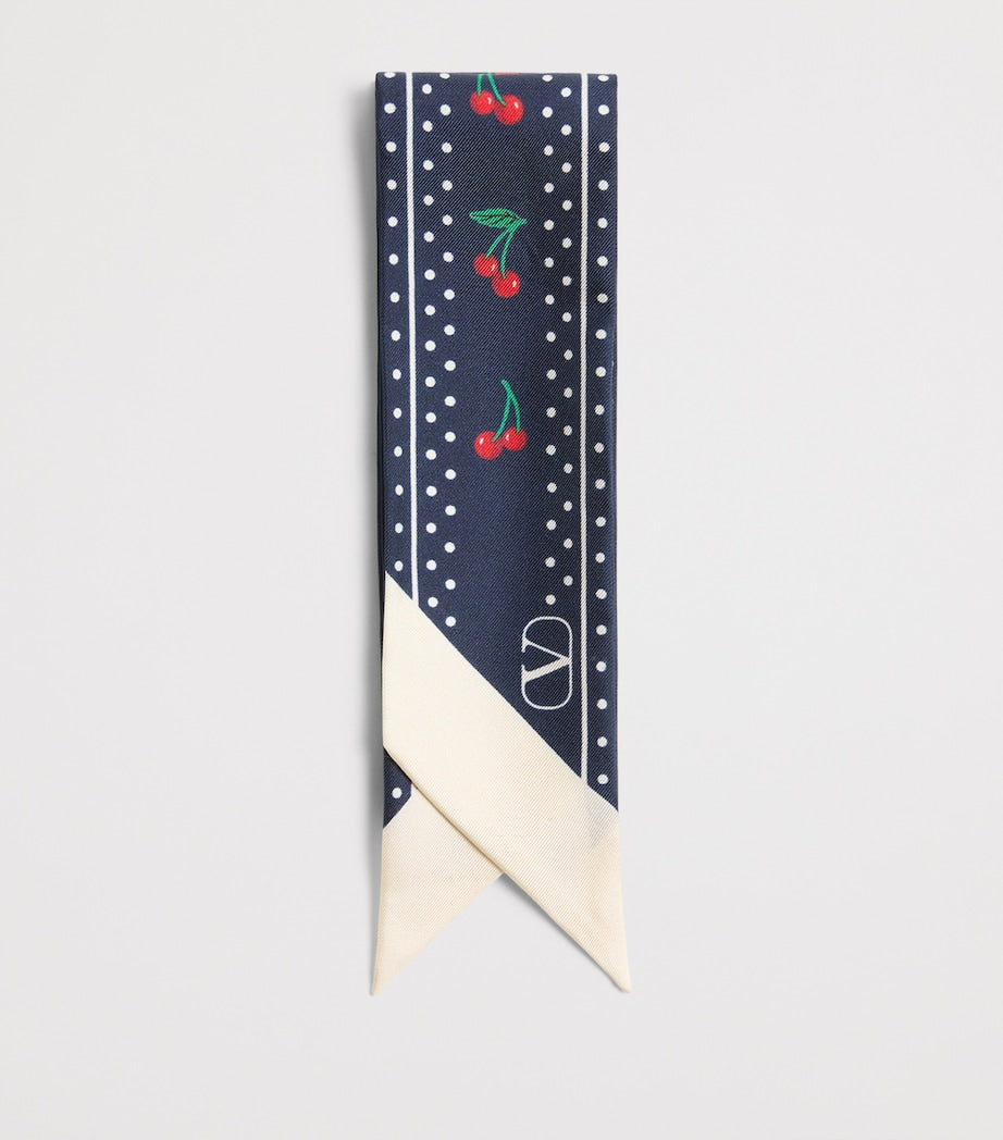 Valentino Garavani Cherryfic print scarf, UK version