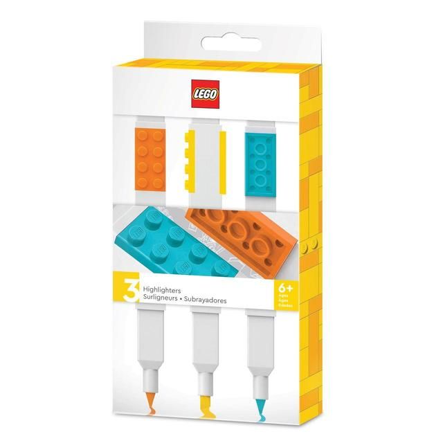 Lego Stationery Highlighter   3 per pack