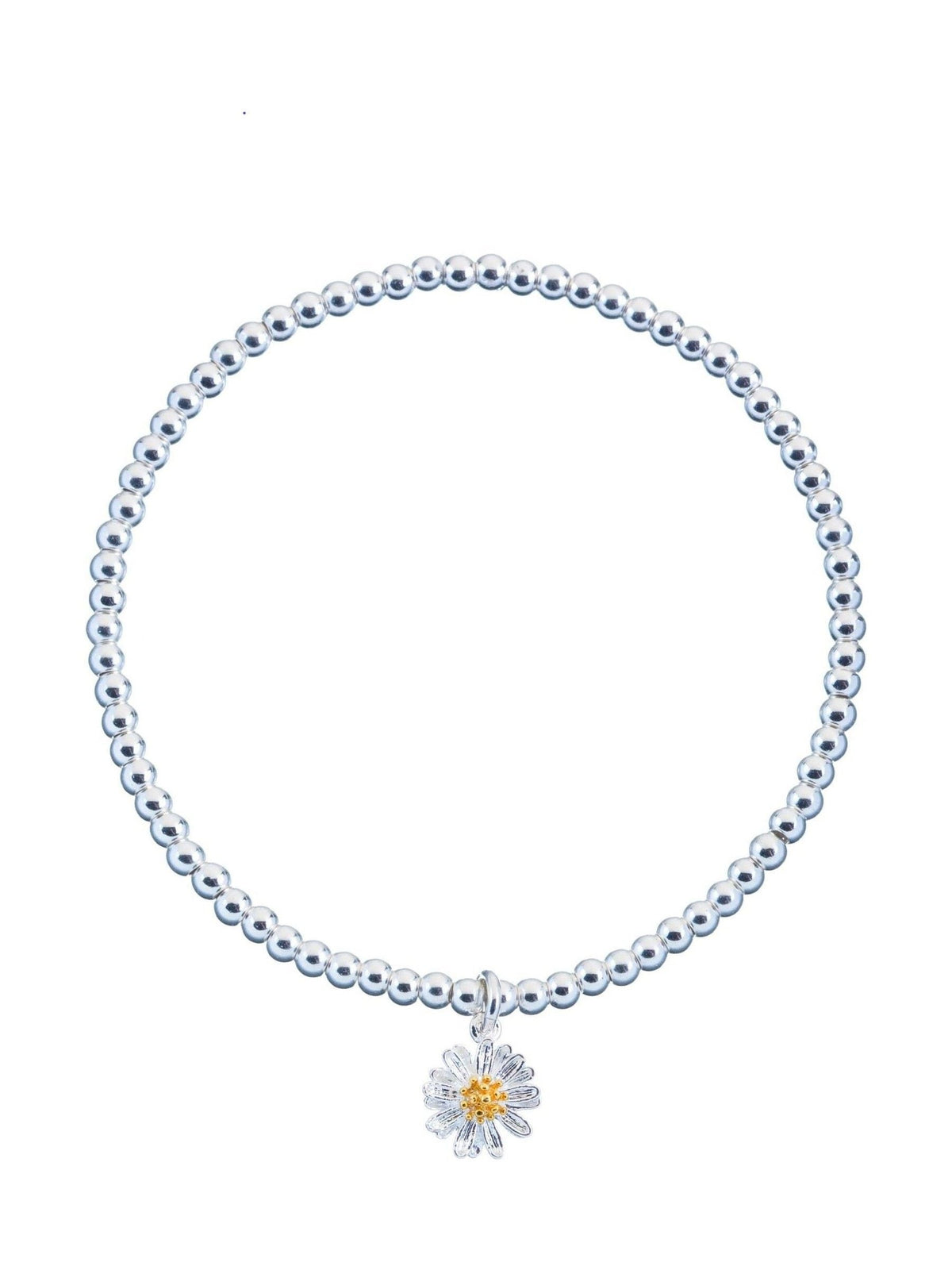 Estella Bartlett Silbernes Wildblumenarmband – Britisches Produkt