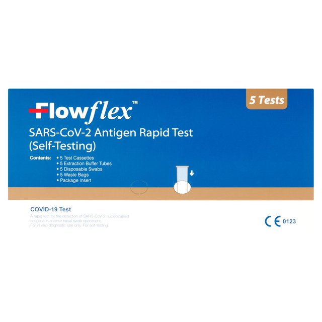 Flowflex SARS-CoV-2 Antigen Rapid Test   5 per pack