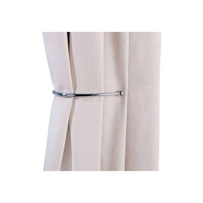 Argos Argos Home Pair of J-Shaped Chrome Curtain Holdbacks 20cm- Buy online at McGrocer