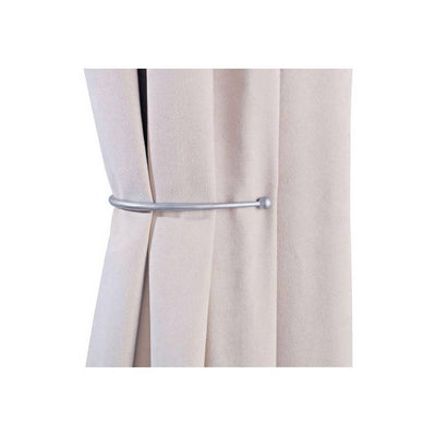 Argos Argos Home Pair of J-Shaped Curtain Holdbacks Silver 20cm- Buy online at McGrocer