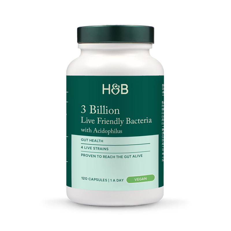 Holland & Barrett Live Friendly Bacteria 3 Billion 120 Capsules, UK version