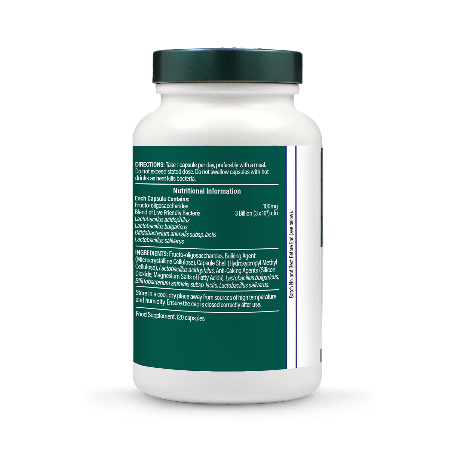 Holland & Barrett Live Friendly Bacteria 3 Billion 120 Capsules, UK version