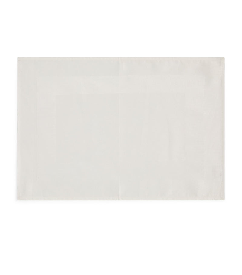 Thomas Ferguson Satin-Trim linen placemat (British brand)