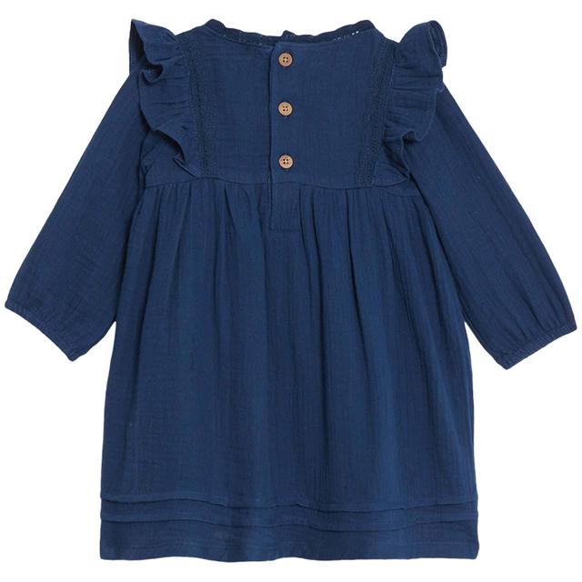 M&S 2 Piece Peter Rabbit Frill Dress/Tights Set 0-3 Years Navy Mix GOODS M&S   