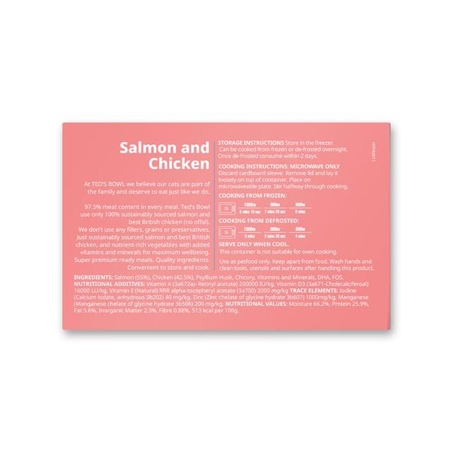 Ted's Bowl Salmon with Chicken for Cat   300g GOODS M&S   