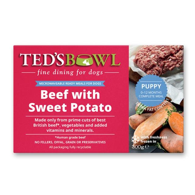 Ted's Bowl Beef with Sweet Potato for Puppy   300g GOODS M&S   