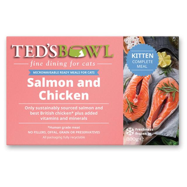 Ted's Bowl Salmon with Chicken for Kitten   300g GOODS M&S   