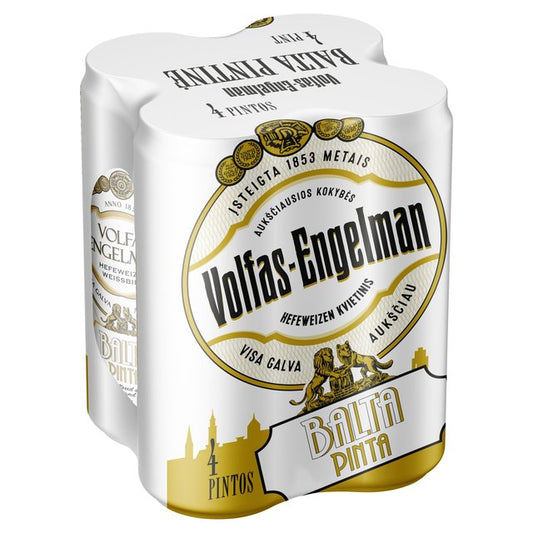 Volfas Engelman Balta Pinta Wheat Beer   4 x 568ml