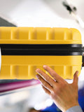 Flight Knight luggage set yellow/black cabin and check-in - British product