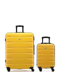 Flight Knight luggage set yellow/black cabin and check-in - British product