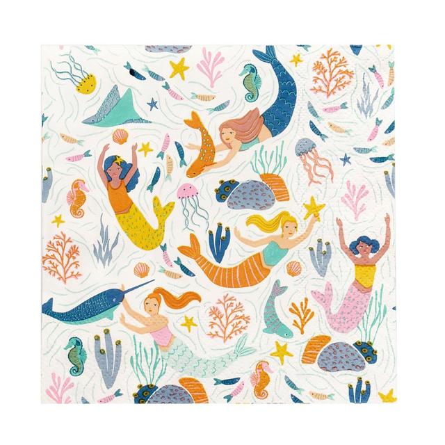 Mermaid Napkins   20 per pack