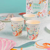 Mermaid Recyclable Paper Cups   8 per pack GOODS M&S   