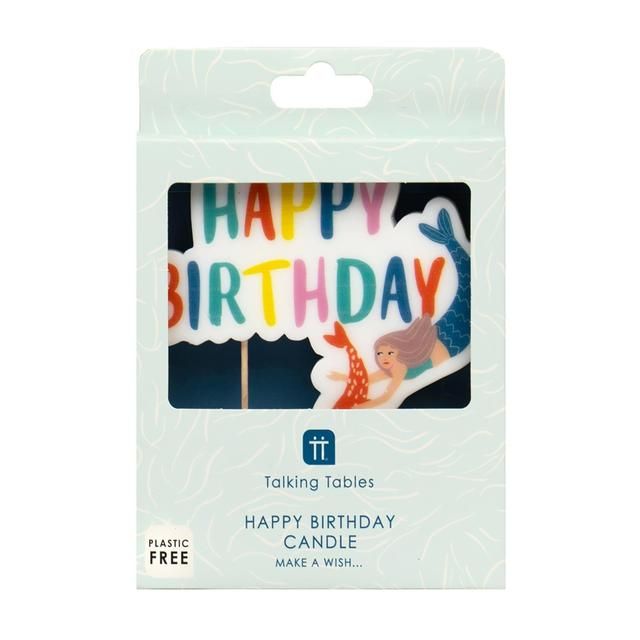 Mermaid Happy Birthday Candle GOODS M&S   