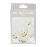 Gold Confetti Balloons   8 per pack GOODS M&S   