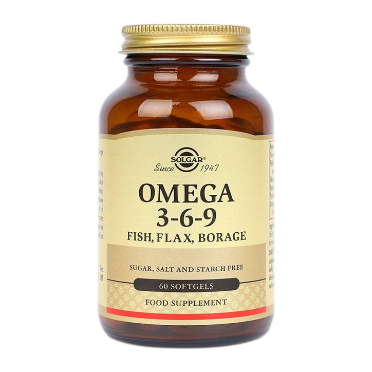 Solgar Omega 3-6-9 Fish, Flax, Borage 60 Softgels Omega 3 Supplements & Fish Oils Holland&Barrett   